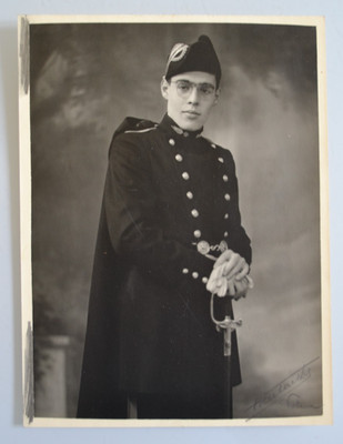 Antique Photo Portrait of Polytechnician 1953 x Polytechnic School
