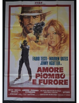 Manifesto AMORE PIOMBO E FURORE Western Filmplakat 1980er Poster POSTER