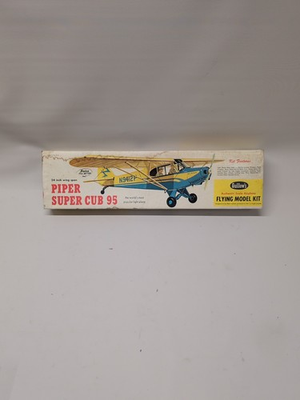 #ad Guillows Kit 303 Piper Super Cub 95 Flying Balsa Model Kit Open Box $27.99