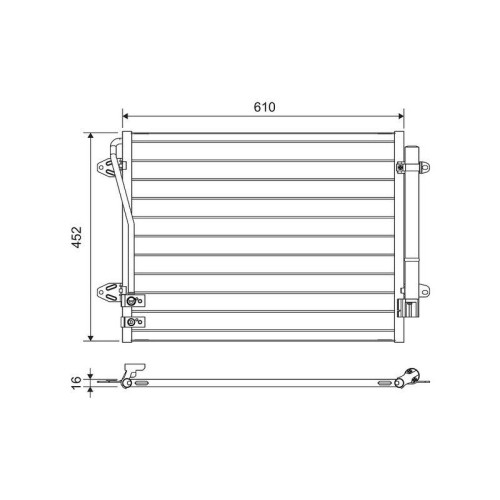 1X Kondensator, Klimaanlage Valeo 814039 Passend FüR Vw-image