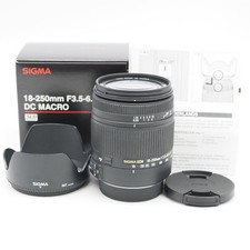 Excellent Condition SIGMA 18 250mm F3.5 6.3 DC MACRO HSM High Magnification Zoom