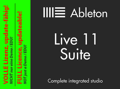 Ableton Live 11 Suite FULL Version: license transf. / VOLLVERSION: Lizenzübertr.