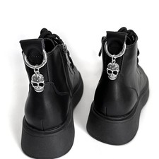 1Pc Removable Metal Punk Skull Martin Boot Sh...