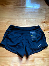 Nike Dri-FIT Women s Black Athletic Training Shorts Pull-On Lightweight Stretch