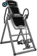 Innova Inversion Table with Adjustable Headrest Reversible Ankle Holders 300 lb