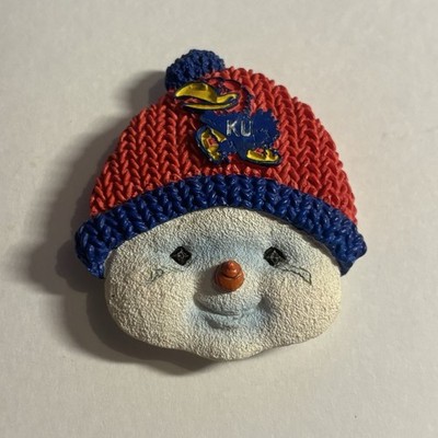 KU Jayhawks Snowman Refrigerator Magnet The Ridgewood Collection 2001 China