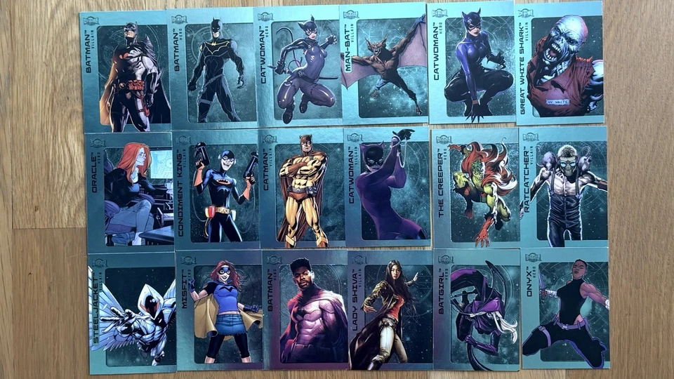LOT (x18) 2025 Skybox Metal Universe Batman Aqua FX No Duplicates!! - Photo 1/1