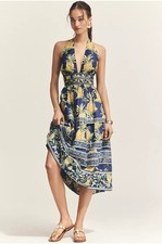 Farm Rio Delicate Pineapple Dress Size Medium $248