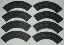 AURORA TJET 9" 1/4 CURVE TRACKS  8 PC VN-EXC  CLEAN  RACE READY 2
