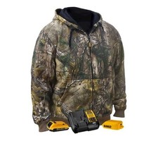 Dewalt Heated RealTree Edge Camo Hoodie Complete Kit Size Medium NWT