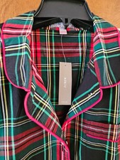J.Crew plaid men's size M 2 piece cotton pj set
