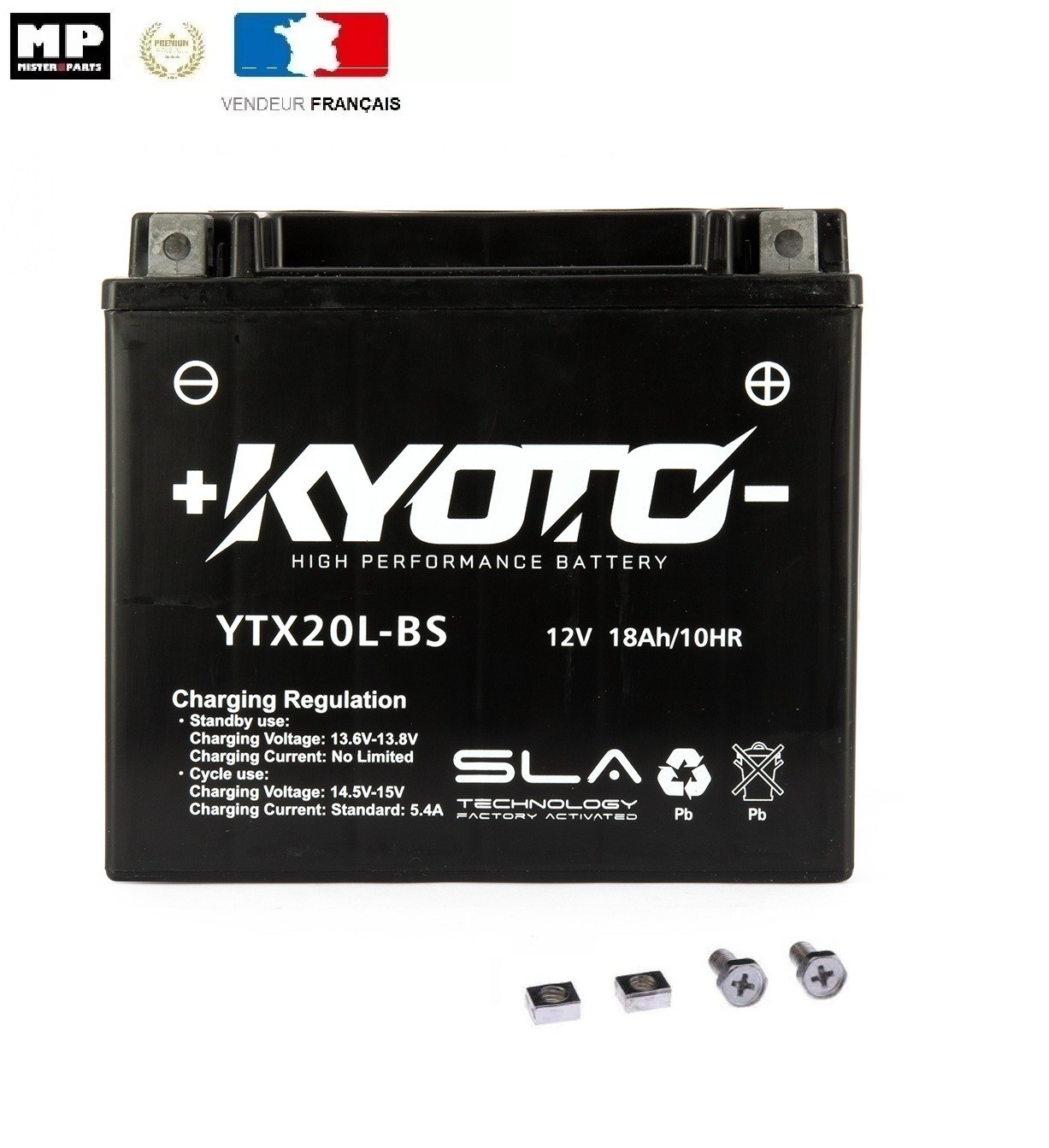 Batterie YTX20L-BS Gel anti-panne de démarrage pour Moto Guzzi 1100