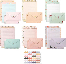55 Pcs Stationery Paper Envelopes Set