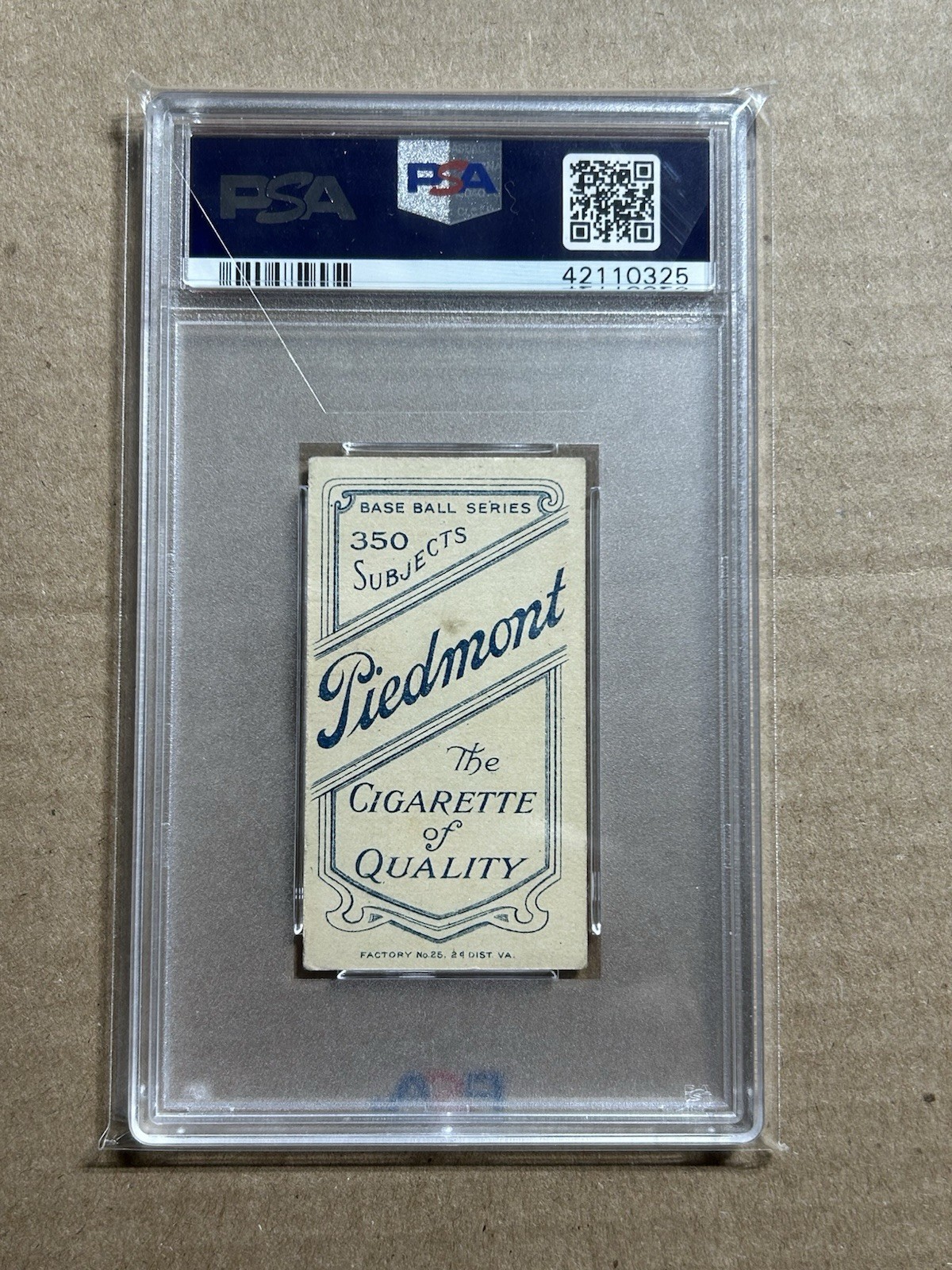 1909-11 T206 JIMMY BURKE PIEDMONT 350 PSA 4 VG-EX view 2
