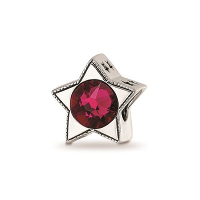 Reflection Beads 925 Silver Crystal from Swarovski July Birthstone Star Bead