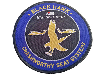 Martin Baker / Black Hawk Crashworthy Seat Systems Patch 3 1/2'' Blue