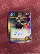 2022 Bowman Chrome Victor Lizarraga SD Padres Purple Refractor Auto /250 (RC)