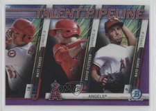 2017 Bowman Mega Box Purple Refractor Matt Thaiss David Fletcher Nate Smith n7e