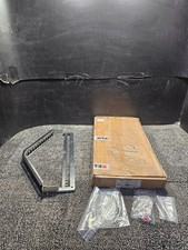 R M 815656 19" 1U Angled Patch Panel 24-Port, Keystone, Black, Empty