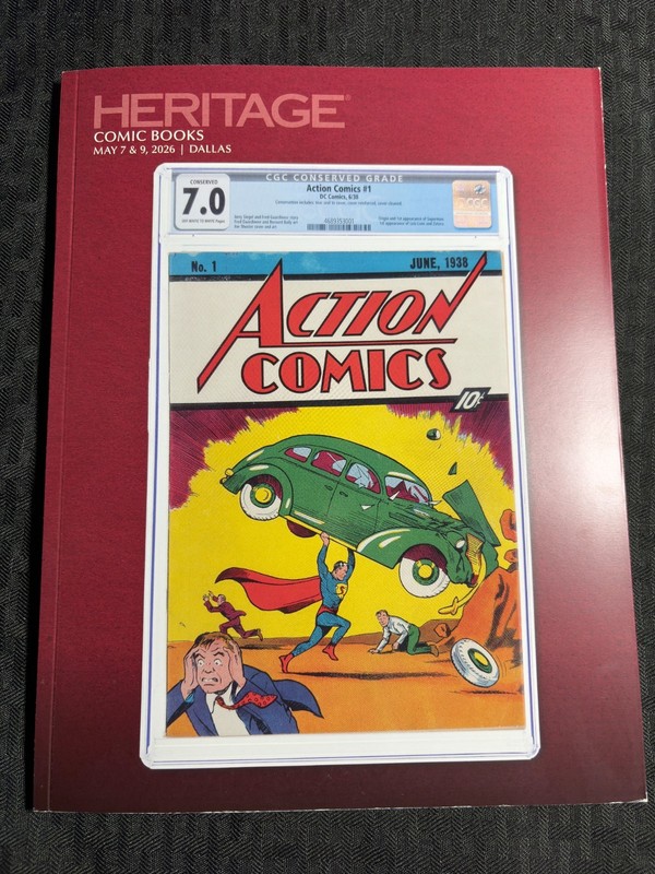2026 May 7-9 HERITAGE Auction Catalog 180pg Auction Catalog FN+ 6.5 Comic Books
