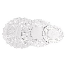 30 Pieces White Round Paper Doilies Tableware Party Occasions Wedding Decoration
