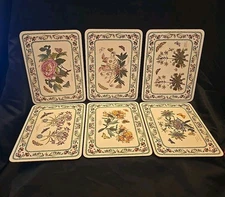 Portmeirion Botanic Garden 6  Placemats Susan Williams Ellis New Zealand cork