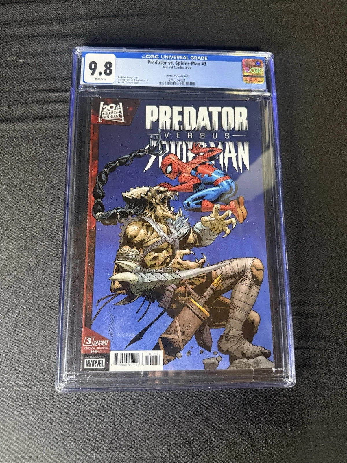 Predator vs. Spider-Man #3 CGC 9.8