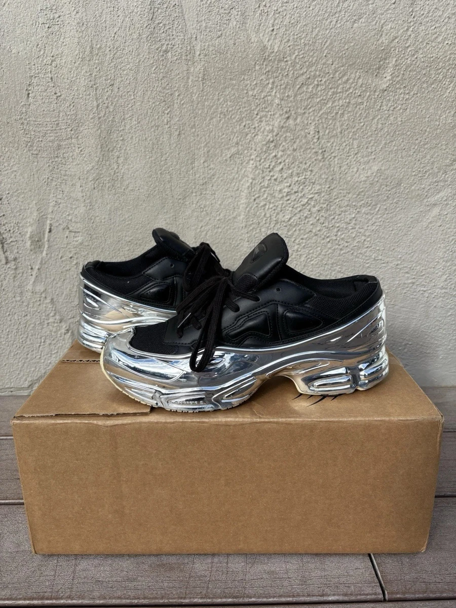 Adidas x Raf Simons Ozweego Mirrored Black Metallic Men 10