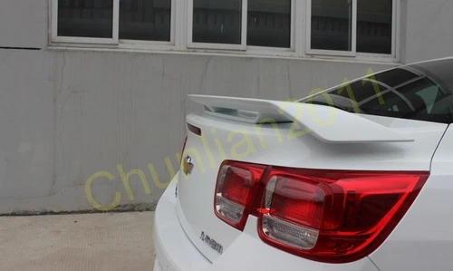 Unpainted Double Layer Spoiler Wing For 2011-2023 Chevy Chevrolet Malibu Sedan - Picture 7 of 8