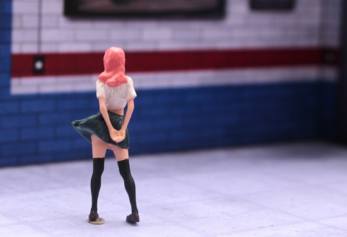1/64 3D PRINT SEXY GIRL Cyberpunk motorcycle GTA5 fit 1:64 Mini street Sand - Picture 40 of 68
