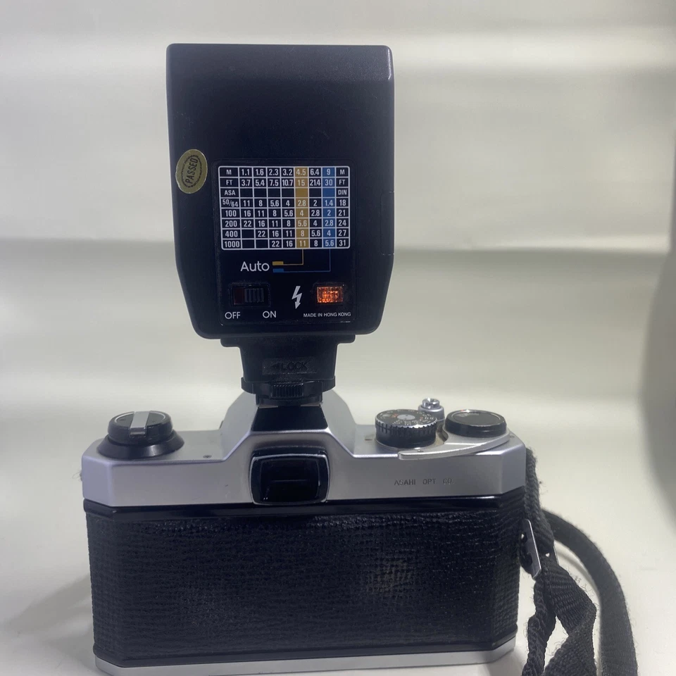 PENTAX K1000 35mm SLR FILM TESTED CAMERA + ASAHI SMC PENTAX-M 50mm 1:2 LENS - Image 2 of 4