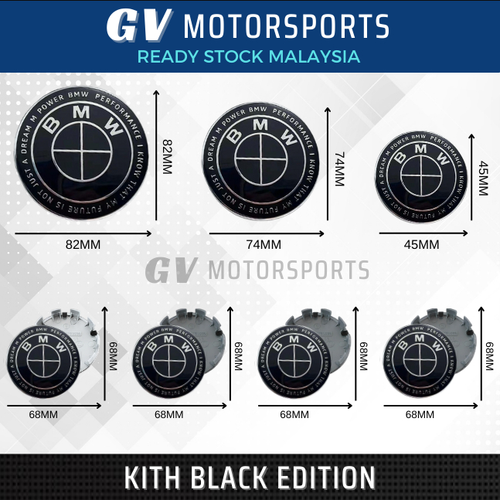 Cubierta de tapa de llanta emblema edición KITH para BMW X 1 5 7 Series GT E90 F30 F10 G20 G30 - Imagen 14 de 15