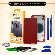 Funda trasera para iPhone XR ROJO - ROJO carcasa marco trasero vidrio marco carcasa NUEVO