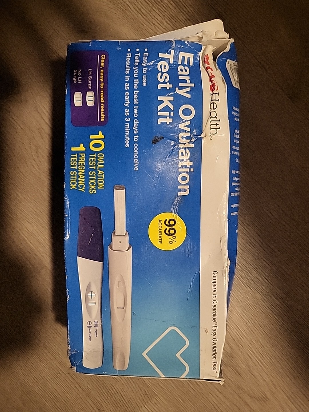Early Ovulation Test Kit Result 99% Accurate 10 Test Strips Box Damaged Not Item