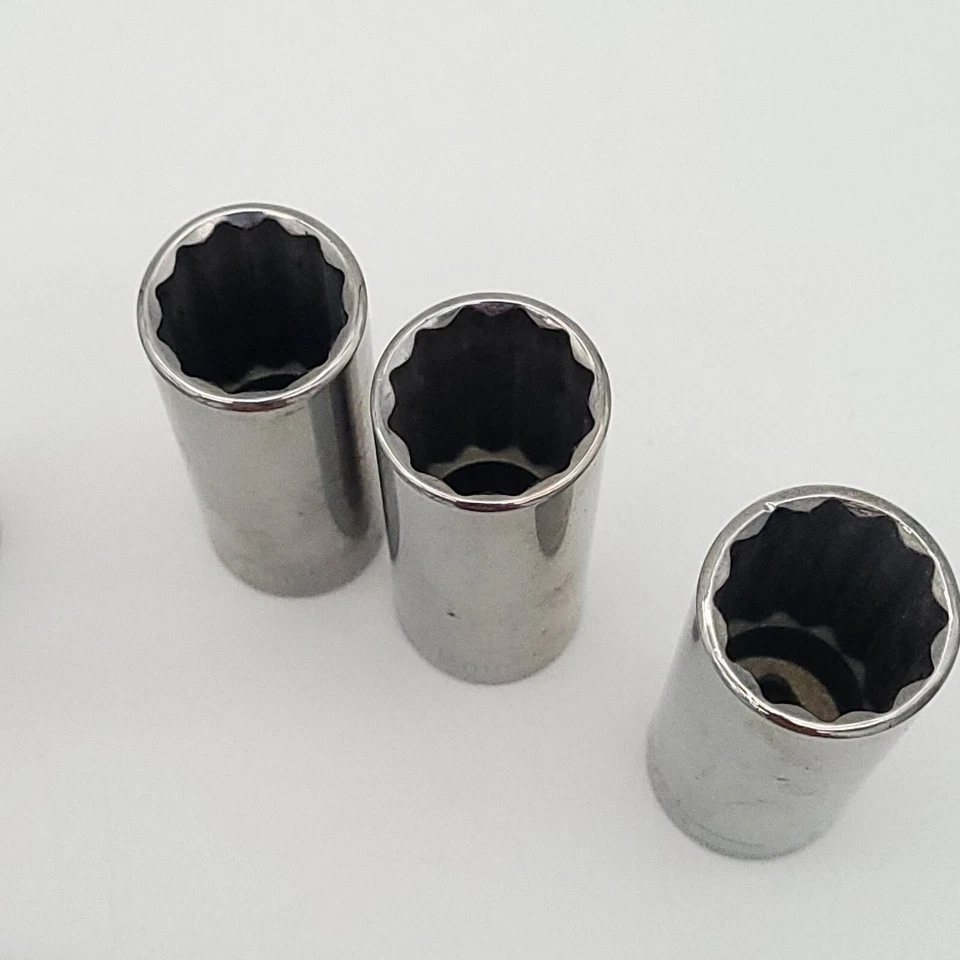 Craftsman G2 12 Point Deep Socket 3/8" Drive 7 Pk Lot & 6" Extension -H- 44261 - Image 3 of 4