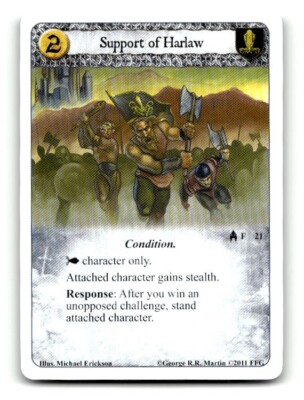 2011 A Game of Thrones Trading Card Game #21 Support of Harlaw