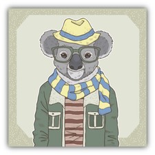 Hipster Koala Car Bumper Sticker Decal "SIZES"