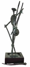 ROBERTO BASCUÑÁN. DON QUICHOTTE. SCULPTURE EN BRONZE. SIGNÉ. CHILE. 2005
