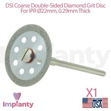 Dental Coarse Double Sided Diamond Grit Flexible Disc 8 Holes IPR  22mm