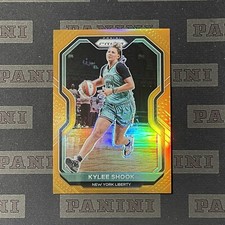 2021 Panini Prizm WNBA Kylee Shook Orange Prizms RC #66 24/50 Jersey Number 1/1