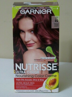 GARNIER NUTRISSE ULTRA COLOR NOURISHING COLOR CREME R2 GOJI BERRY MEDIUM AUBURN