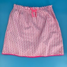Vineyard Vines Girls Skirt Pink Seashells Pom Pom Fringe - Large/14