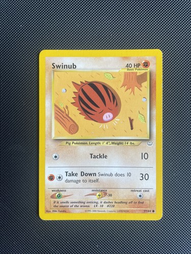 Pokémon TCG Swinub Neo Revelation 57/64 Regular Unlimited Common LP+ - Picture 1 of 6