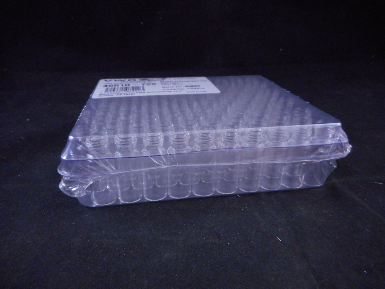 VWR Glass 2mL 12 x 32mm Screw Threaded Vials Flat Bottom Clear 46610 ...