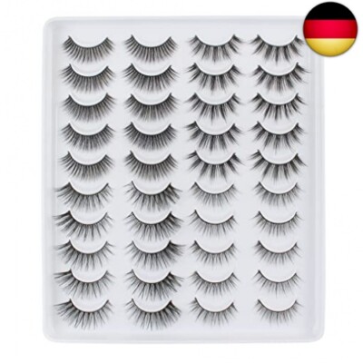 Falsche Wimpern Natürlich Künstliche Wimpern Faux Mink Katzenauge Fake Lashes 3D