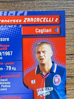 Francesco Zanoncelli Cagliari Card No.26 Calcio 1999 Serie A