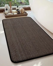 Thick Memory Foam Bathroom RugsAbsorbent and Quick Dry Bath MatNon-Slip Bath ...