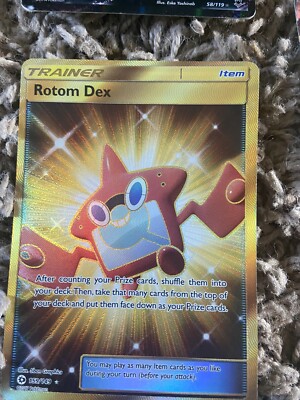 Rotom Dex 159/149 Full Gold Secret Rare Trainer NM Near Mint | eBay