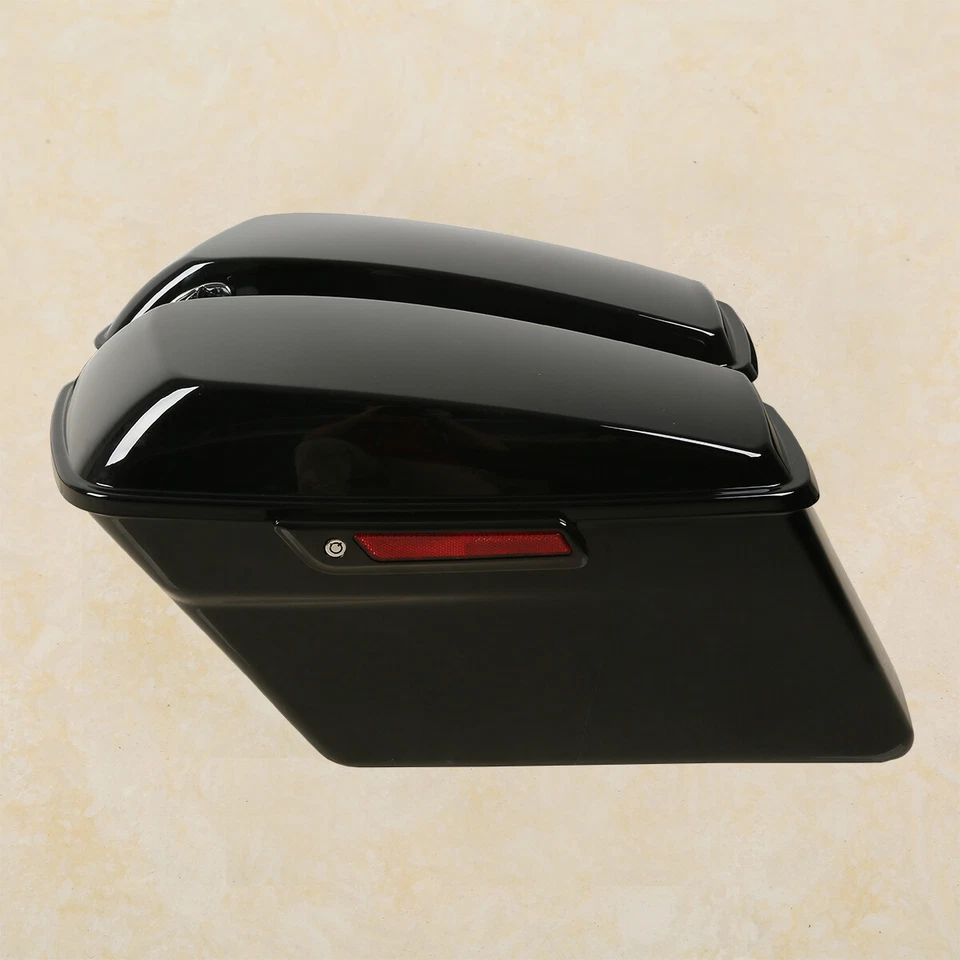 Soporte de conversión de pestillo negro alforja apto para Harley Softail Fatboy 1984-2017 Foto 3 de 4