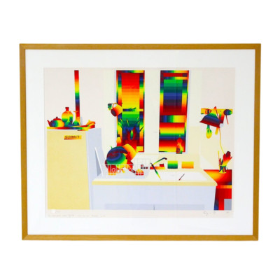 Ay-o '' MY NEWYORK STILL LIFE IV '' 1986 Siebdruck Autogramm